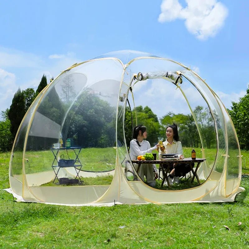 Starry Sky Camping Dome Tent, 4-8 Person, Wind/Rainproof, Quick Setup - silverfoxgoods